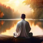 A serene image of a person in quiet contemplation, surrounded by nature, symbolizing prayer and communion with God. - personal relationship with God