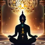 A serene image of a person meditating in a tranquil setting, surrounded by symbols representing various religions. - real clear religion impact modern religious practices