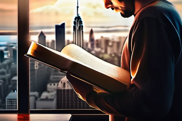 A person holding a book titled 'Deconstructing Christianity' with a backdrop of a city skyline. - deconstruction of Christianity