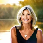 A serene image of Olivia Newton-John in a peaceful setting, symbolizing her spiritual connection. - Olivia Newton-John religion