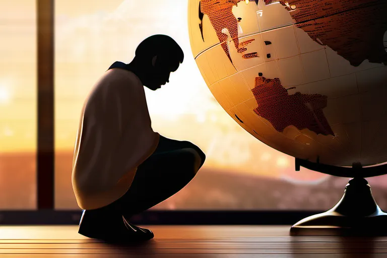 A thoughtful person contemplating a globe, symbolizing the world's diverse beliefs. - agnostic atheist beliefs