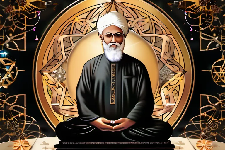 A serene image of Abdul Baha, surrounded by symbols of unity, peace, and spiritual growth. - abdul baha teachings