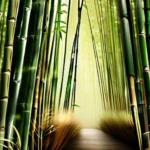 A serene image of a bamboo forest, symbolizing growth, flexibility, and resilience, representing the principles of Daoism. - Daoism beliefs