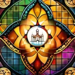 A vibrant, multicultural mosaic representing the diversity of world religions. - World Religion Day