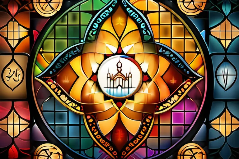 A vibrant, multicultural mosaic representing the diversity of world religions. - World Religion Day