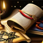 A visually appealing cover image featuring an ancient scroll, a Star of David, and a menorah symbolizing the rich history and traditions of Yahwism. - Yahwism Teachings