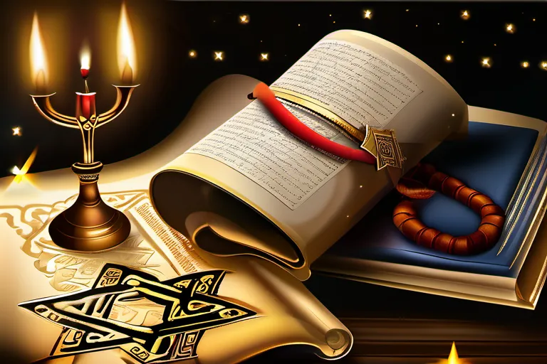 A visually appealing cover image featuring an ancient scroll, a Star of David, and a menorah symbolizing the rich history and traditions of Yahwism. - Yahwism Teachings