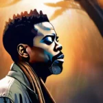 A captivating image featuring a thoughtful Chris Rock with a mystical or spiritual background. - Chris Rock religion