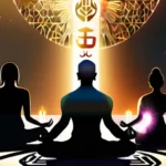 A serene image of a diverse group of people meditating together, symbolizing unity in spirituality and life across different religions - spirituality religions