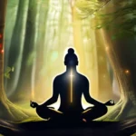 A serene image of a person meditating in a tranquil forest setting, symbolizing the spiritual journey within Covenant religion. - Covenant Religion, Spirituality, Life