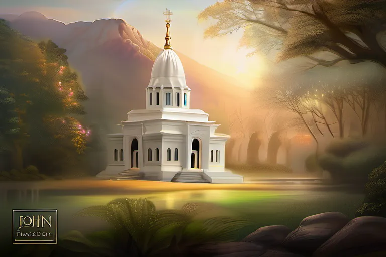 A serene image of a temple or nature scene with the words 'John Smith Mormon Teachings' subtly integrated into the design. - John Smith Mormon Teachings