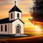 A serene image of a church at sunset, symbolizing the intersection of spirituality and life in Nicene Christianity. - Nicene Christianity, Spirituality, Life