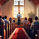 A visually appealing cover image featuring a group of people gathered for worship in a Seventh-day Adventist church. - Seventh-day Adventist Church