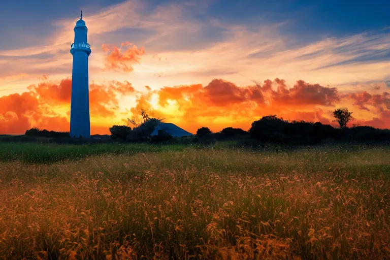 A captivating image of a majestic minaret standing tall against a vibrant sunset sky. - minaret, Islamic architecture, mosque