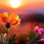 A vibrant, blooming Adonis plant against a sunset backdrop. - Adonitology