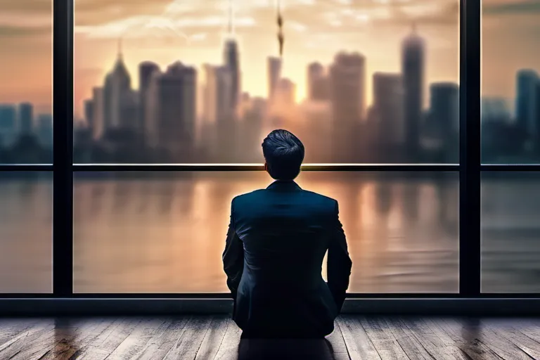 A thoughtful person contemplating a question mark against a backdrop of a city skyline. - atheism, agnosticism