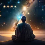 An image depicting an enlightenment-era figure contemplating a universe filled with stars, symbolizing the intellectual curiosity that drives deistic inquiry. - deism