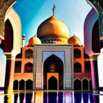 A stunning image showcasing the intricate details and vibrant colors of a traditional Islamic architectural masterpiece. - Islamic Architecture Guide