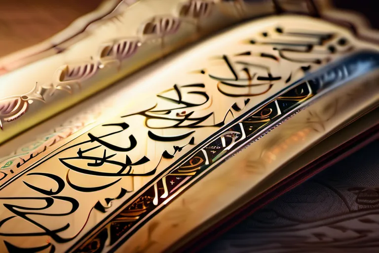 A close-up image of a beautifully decorated Islamic manuscript with intricate calligraphy. - Islamic Calligraphy Guide