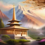 A visually appealing cover image featuring a serene temple with mountains in the background, symbolizing the peaceful and spiritual nature of Latter-day Saints. - Latter Day Saints Mormonism