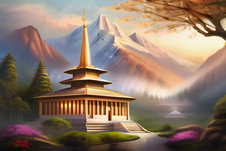 A visually appealing cover image featuring a serene temple with mountains in the background, symbolizing the peaceful and spiritual nature of Latter-day Saints. - Latter Day Saints Mormonism