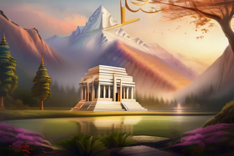 A visually appealing cover image featuring a serene temple set against a backdrop of mountains, symbolizing the peaceful and spiritual nature of the LDS religion. - LDS Church