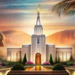 A visually appealing cover image featuring a stylized representation of Mormon temple garments against a backdrop of a beautiful temple. - Mormon Temple Garments