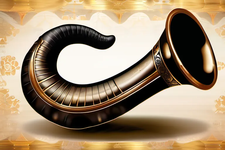 A beautifully illustrated image of the shofar, a traditional instrument used during Rosh Hashanah. - Rosh Hashanah