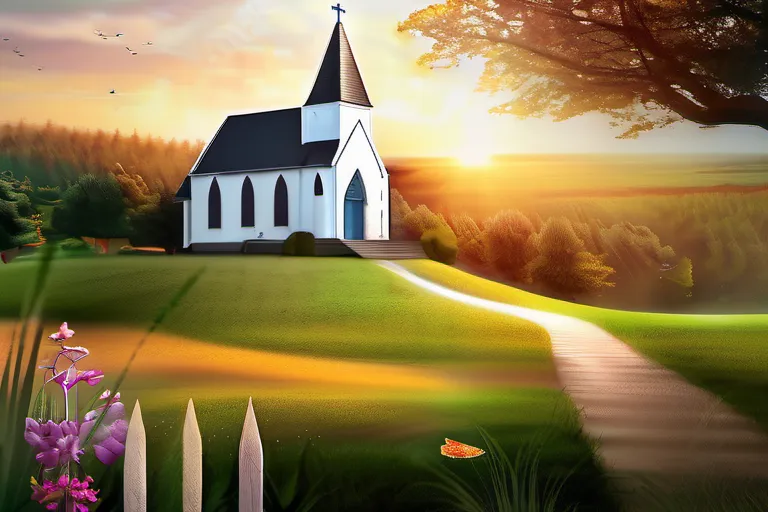 A visually appealing cover image featuring a serene outdoor setting with a church in the background, symbolizing the connection between nature and the teachings of the SDA Church. - Seventh-day Adventist Church