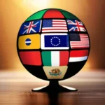 An image of a globe with various flags representing different countries, symbolizing the global presence of secularism. - secularism