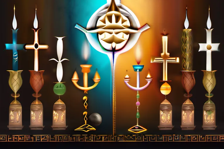 A visually appealing cover image featuring a side-by-side comparison of symbols representing monotheistic and polytheistic religions. - monotheism vs polytheism