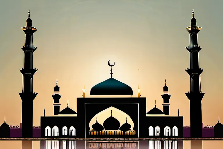 A visually appealing cover image featuring a mosque with two minarets, one representing Sunni Islam and the other Shia Islam, symbolizing unity in diversity. - Sunni vs Shia Islam