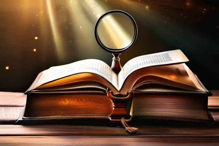 Create an image featuring two open books representing the Old Testament and the New Testament, with a magnifying glass hovering over them to symbolize exploration and understanding. - Old Testament vs New Testament