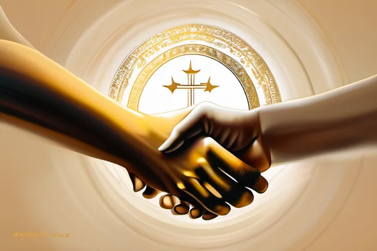 Design a captivating image showcasing multiple hands forming a circle, symbolizing unity, with the phrase 'Golden Rule in Religions' inscribed. - Golden Rule Religion