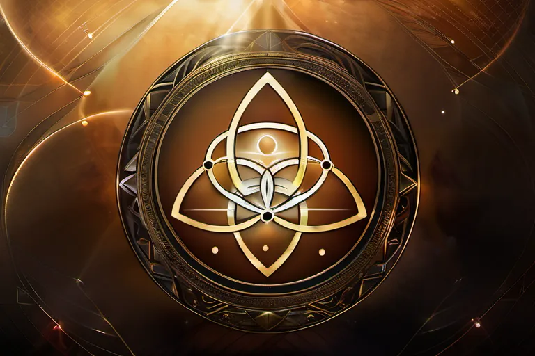 A visually appealing cover image featuring a symbolic representation of the Holy Trinity, consisting of three interconnected circles or orbs. - Holy Trinity