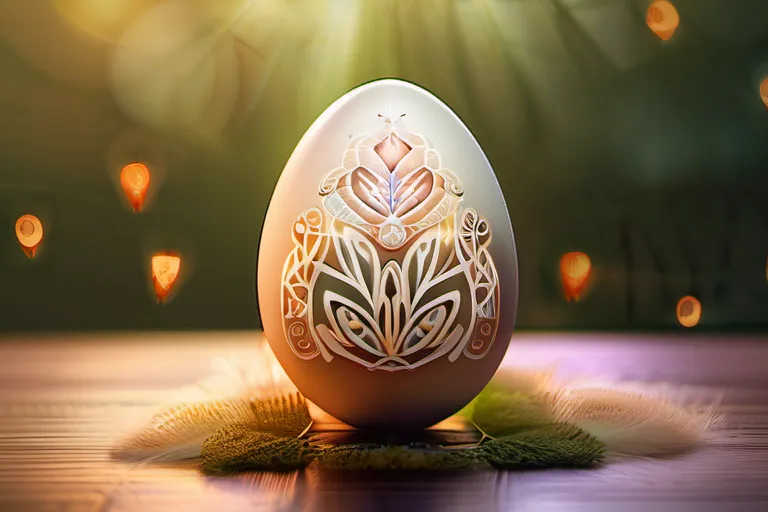 A beautifully illustrated Easter egg with intricate designs representing the symbols and themes discussed in the article. - Easter Meaning