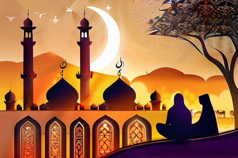 A vibrant image depicting the global Muslim community celebrating Eid al-Adha in various cultural settings. - Eid al-Adha