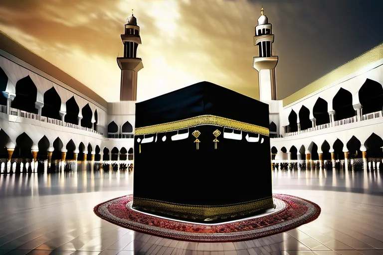 A captivating image of the Kaaba, symbolizing the centrality of Mecca in Islam. - Mecca in Islam