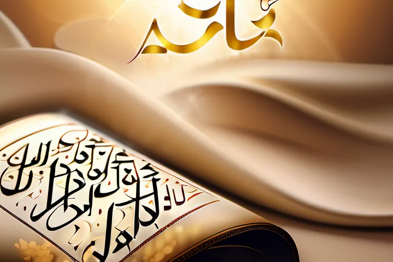 A beautiful calligraphy of the first verse of the Quran written in elegant Arabic script. - Arabic language in Islam