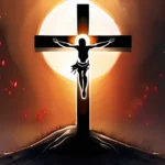 Design a captivating image that showcases the intersection of pain and redemption, embodying the dual nature of the cross in Christian faith. - Christianity cross symbolism