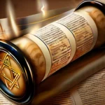 A beautifully illustrated scroll with the Hebrew text of the Torah, symbolizing its importance in Judaism. - Torah significance in Judaism