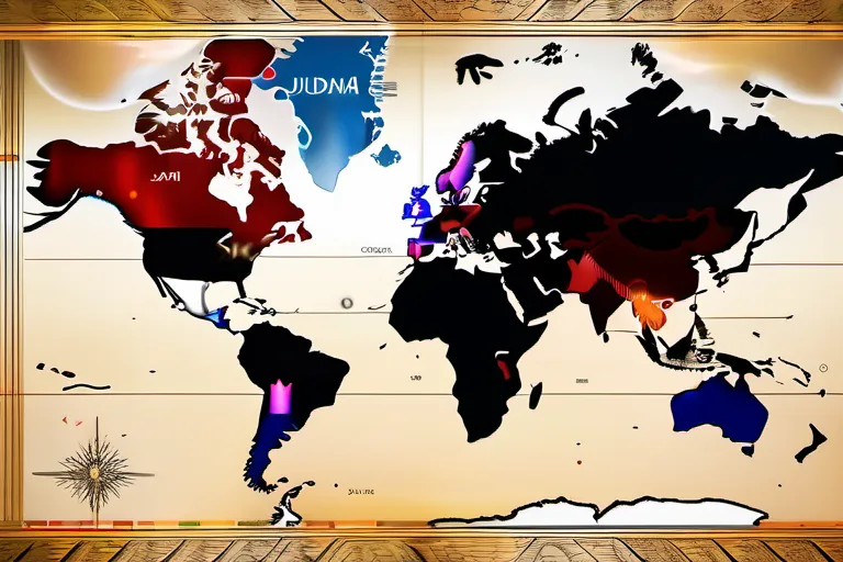 An image of a world map with three distinct regions highlighted: the Middle East, Europe, and Africa, representing the origins of Judaism, Christianity, and Islam. - monotheistic religions