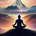 A visually appealing cover image featuring a serene mountain landscape with a figure meditating at its peak, symbolizing spiritual enlightenment. - Dr. Oz beliefs, spirituality, unique aspects