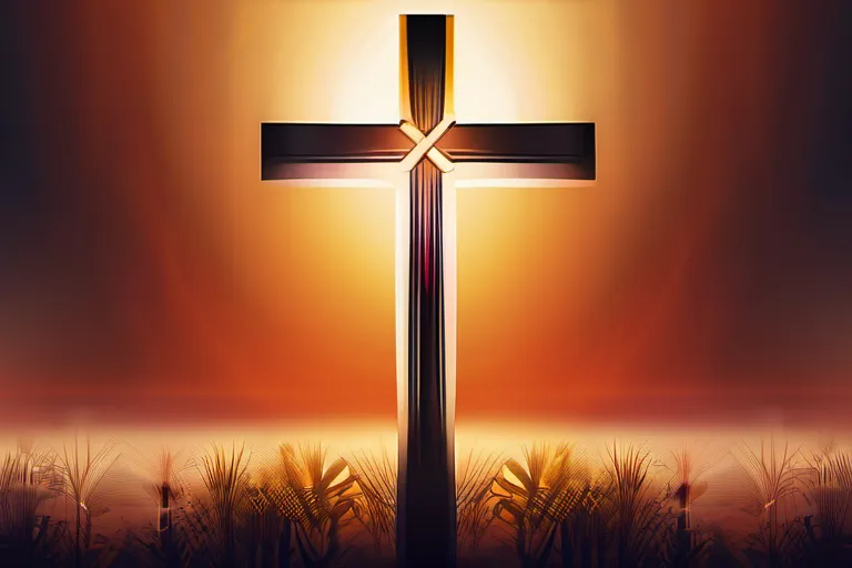 A visually appealing cover image featuring a stylized, minimalist representation of the Protestant cross against a gradient background. - Protestant Cross