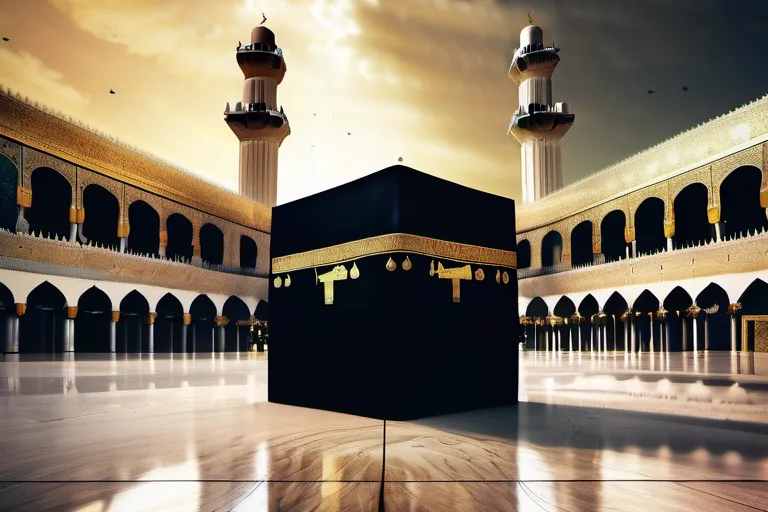 A visually appealing cover image featuring a stylized depiction of the Kaaba, symbolizing the centrality of Abraham's story in Islamic tradition. - Abraham in Islam