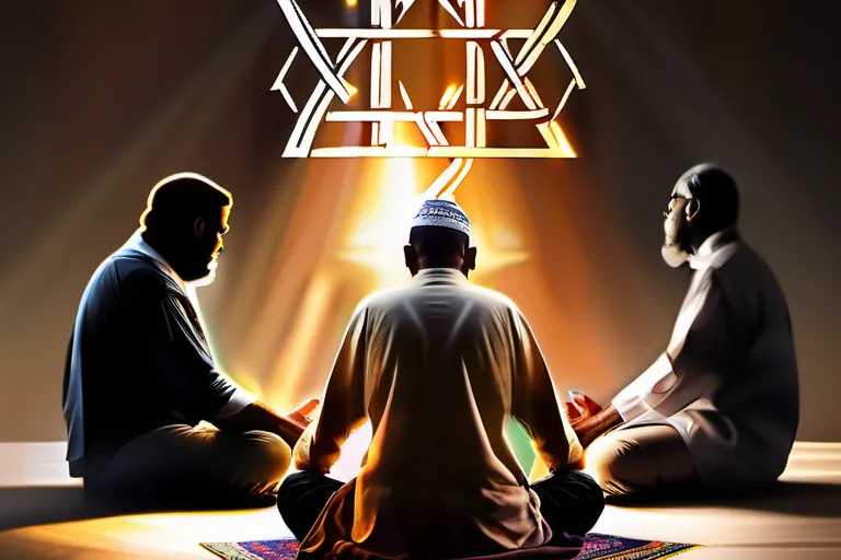 A visually appealing cover image featuring the Star of David and a diverse group of people in prayer, symbolizing the unity and diversity within Judaism. - Judaism demographics