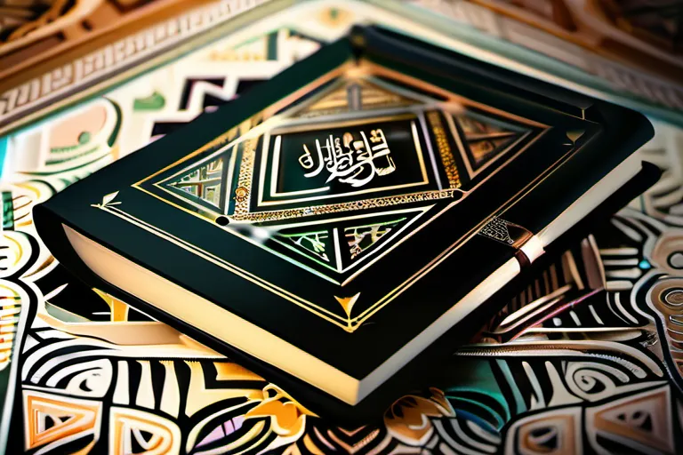 A beautifully illustrated image of the Quran with Islamic geometric patterns in the background. - Quran, Islam, Muslim rules