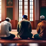 A diverse group of Muslims praying in a mosque, symbolizing the variety of practices within Islam - Muslim religious practices