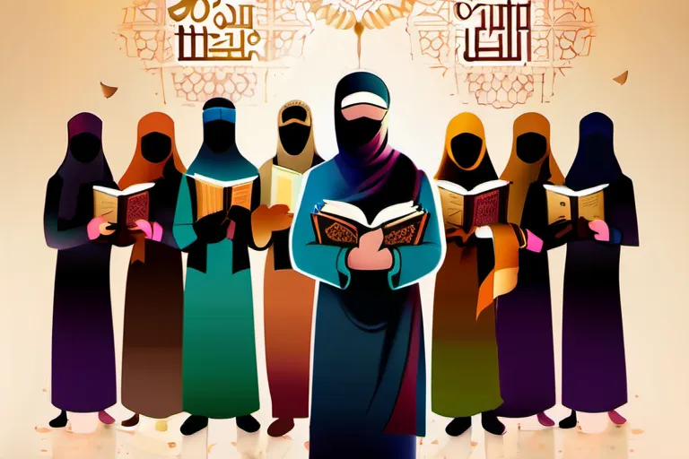 A diverse group of people standing together, with one person holding a Quran, symbolizing unity and respect for Islam. - Islam Misconceptions