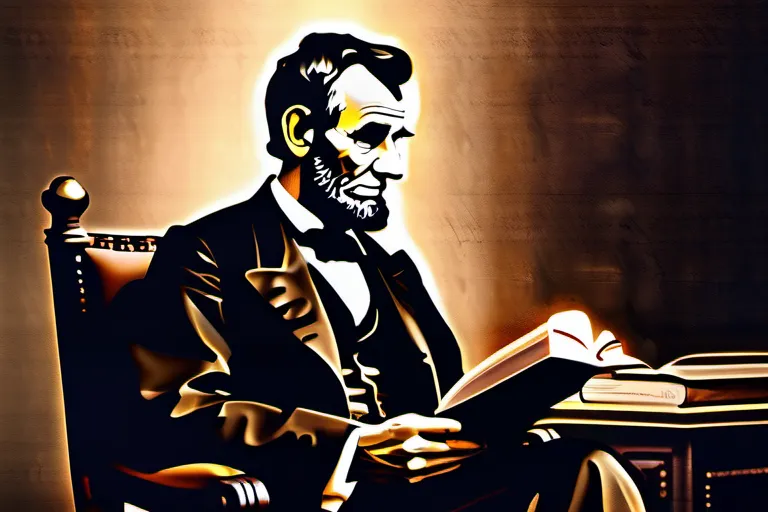 A thoughtful portrait of Abraham Lincoln with a Bible in the background. - Abraham Lincoln Religion